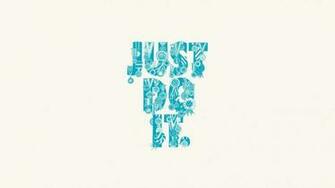 Typography Nike Simple Background White Just Do It Wallpaper