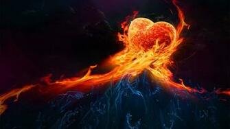 Abstract Fire Love HD Wallpaper Couples In