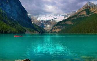 Emerald Lake Louise Canada Wallpaper