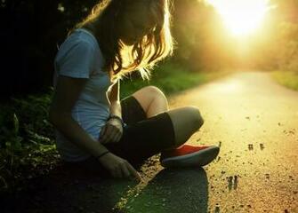 Alone Sad Girl Wallpaper High Definition Desktop