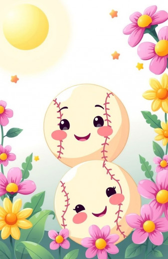 Cute Softball Wallpaper