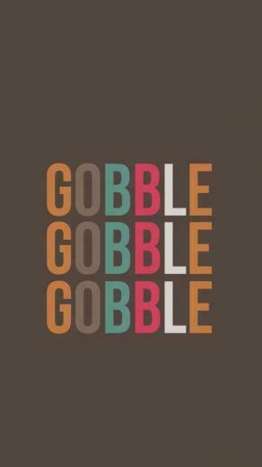 Gobble Thanksgiving Wallpaper