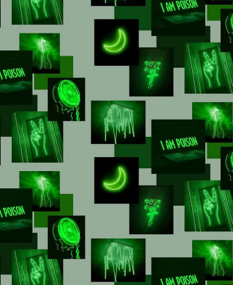 Vibrant Neon Green Aesthetic Background Wallpaper