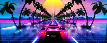 Wallpaper 4k Lamborghini Countach Outrun Retro