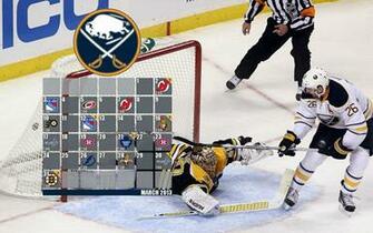 My Sabres March Calendar Desktop Wallpaper