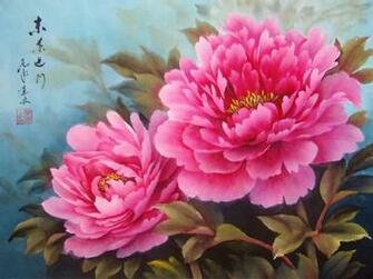 Peonies Painting Chinese Peony Hot Girls Wallpaper