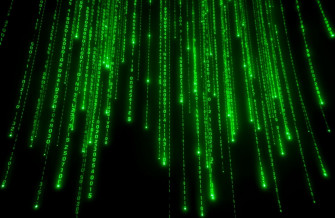 Matrix Binary Code Falling Wallpaper