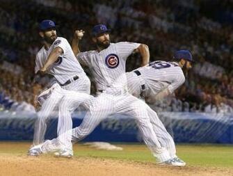 In This Multiple Exposure Photo Chicago Cubs Starting