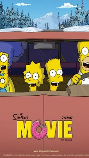 The Simpsons Movie iPhone Wallpaper