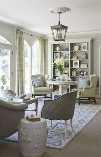 Book Shelves With Wallpaper Back For The Home