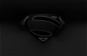 Black Superman Logo Wallpaper
