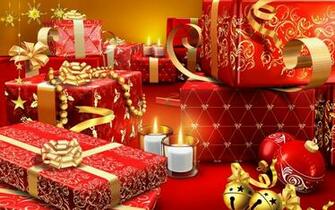 Red Fancy Presents Desktop Pc And Mac Wallpaper