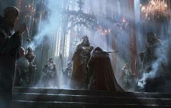 Wallpaper Fantasy Ritual Monk Hall Knight Kingdom The Middle