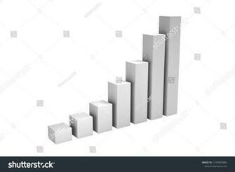 Business Growth Bar Graph Curve 3d Render Illustration Finance