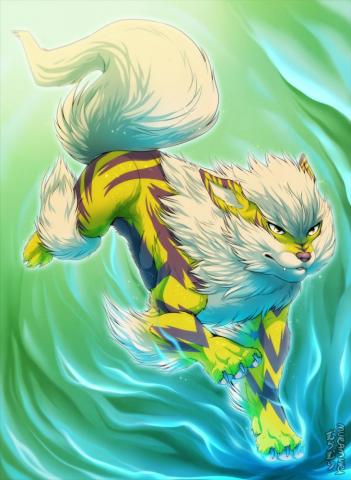 Shiny Arcanine Pokemon Fan Art