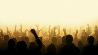 Light Hands People Party Crowd Dancing Concert Wallpaper