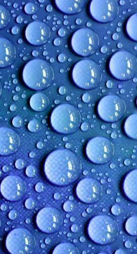 Natural Water Drops Blue Wallpaper Sc iPhone7plus