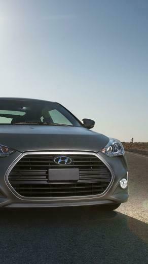 Matte Gray Hyundai Veloster iPhone Wallpaper