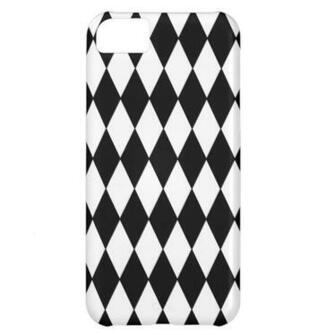 Black And White Harlequin Wallpaper For