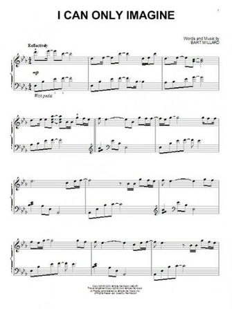 Image I Can Only Imagine Piano Sheet Music Pc Android