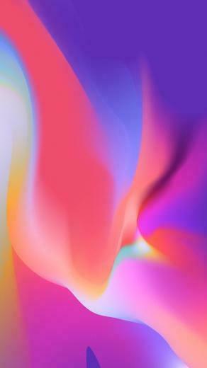 Colourful Fluid Ink Wallpaper Design Blue Purple Blur Graphic