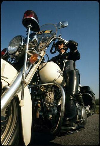 Police Motorcycle Uniform Boots Foto Gambar