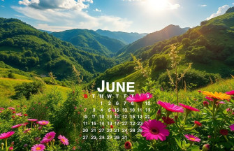 June Calendar Wallpaper