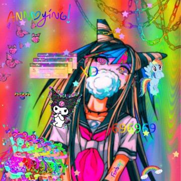 Corvus On Glitchcore Anime Cybergoth