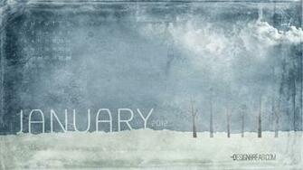 January Calendar Wallpaper Design Bread