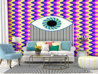 Amazon Wall Mural Fun All Seeing Eye Digital Vector Art With