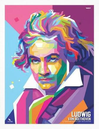 Ludwig Van Beethoven Wpap By Opparudy Iloustration