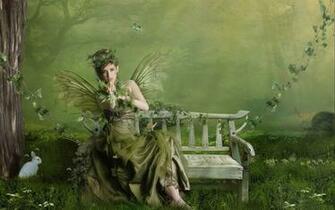 Green Fairy Wallpaper