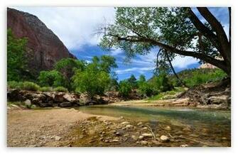 Zion National Park HD Desktop Wallpaper Widescreen High