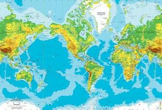 World Physical Map Wallpaper Pictures HD