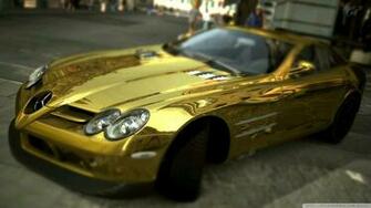 Mercedes Benz Slr Mclaren Gold 4k HD Desktop Wallpaper For