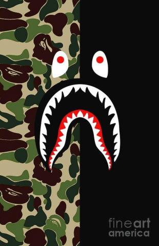 Bape Camo Green Black Wallpaper In iPhone Hipster