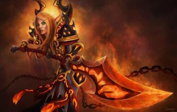Wallpaper Wow World Of Warcraft Paladin Bloody Elf
