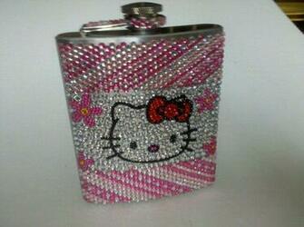 Hello Kitty Bling Flask By Pmfproductions