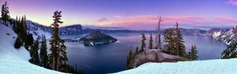 Snow Emerald Landscapes Mobile Background