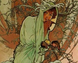 Alphonso Mucha Art Painting Wallpaper Alphonse