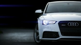 Audi Rs5 Black Car Close Up