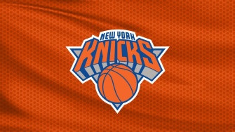 The New York Knicks Logo On An Orange Wallpaper