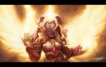 Wallpaper Wow World Of Warcraft Paladin Draenei Yrel