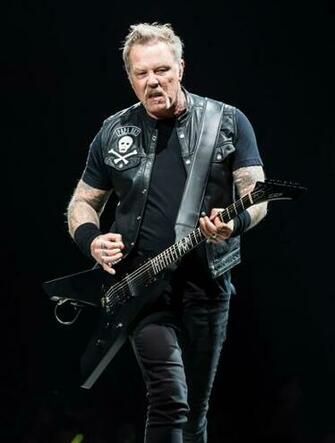 Philadelphia Pa October Musician James Hetfield Of