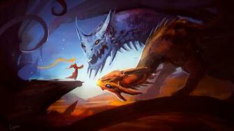 Lina And Jakiro Dota Art 6b Wallpaper HD