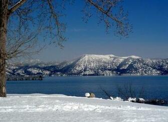 Lake Tahoe Wintertime Background Wallpaper Computer By