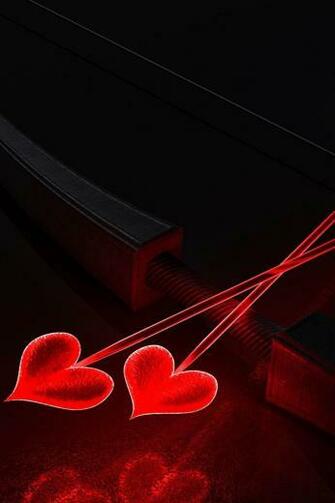 3d Heart Arrow iPhone Wallpaper S 3g