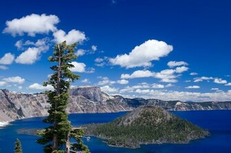 Crater Lake Landscape Wallpaper Travel HD