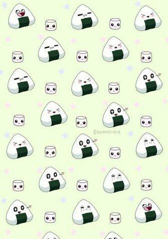 Wallpaper Onigiri Automaticalien Illustrations Art Street By