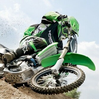 Green Dirt Bike iPad Wallpaper iPhone